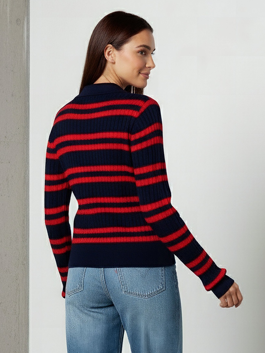 Regular Fit Polo T-Shirt with Stripes