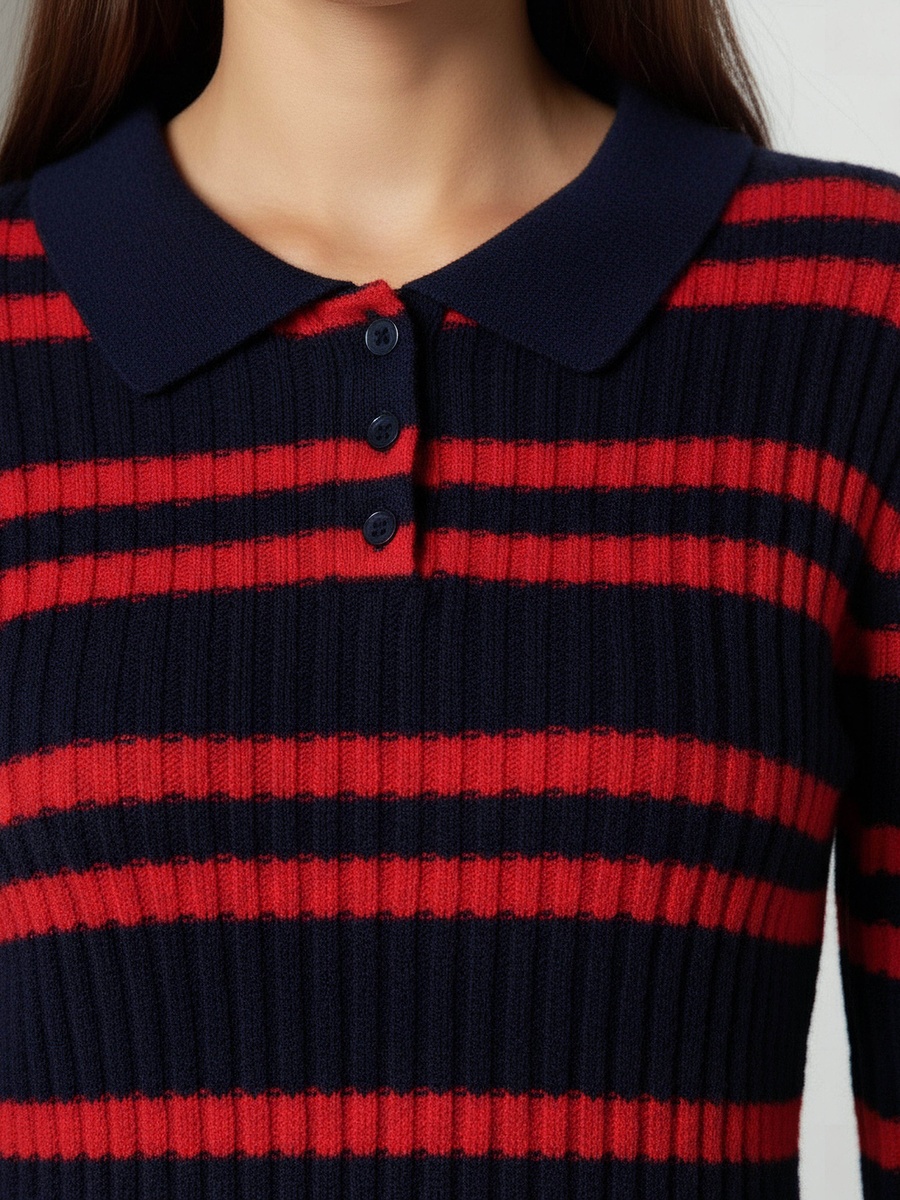 Regular Fit Polo T-Shirt with Stripes