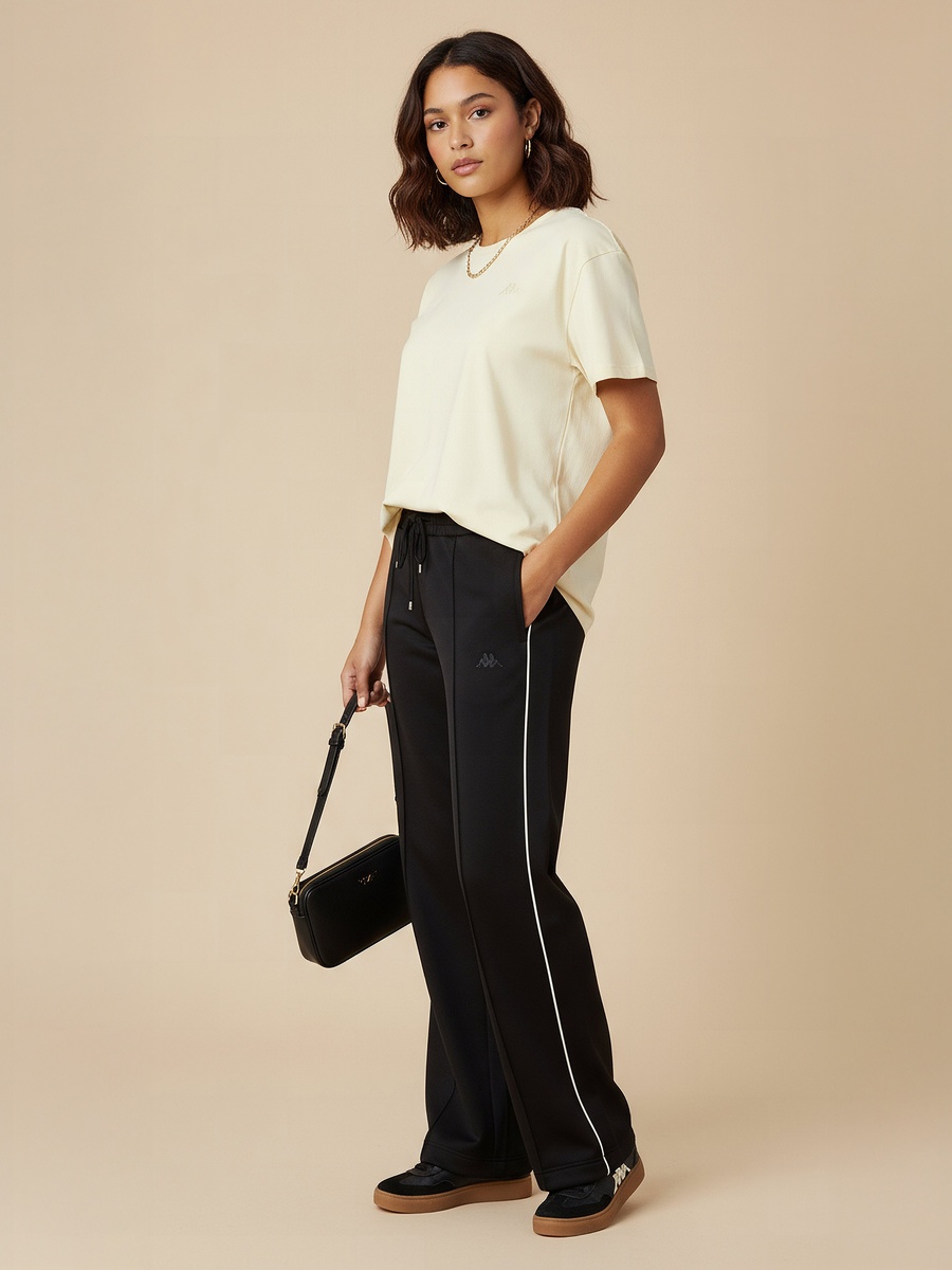 Women Logo Embroidered Stretchable T-Shirt