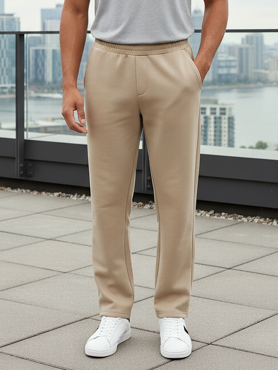 Men Regular Fit Track Pants with Flexi Waist