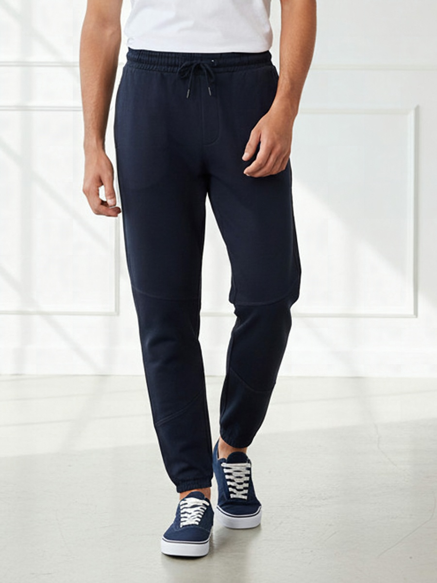 Men Relaxed Fit Joggers with Panel Detail