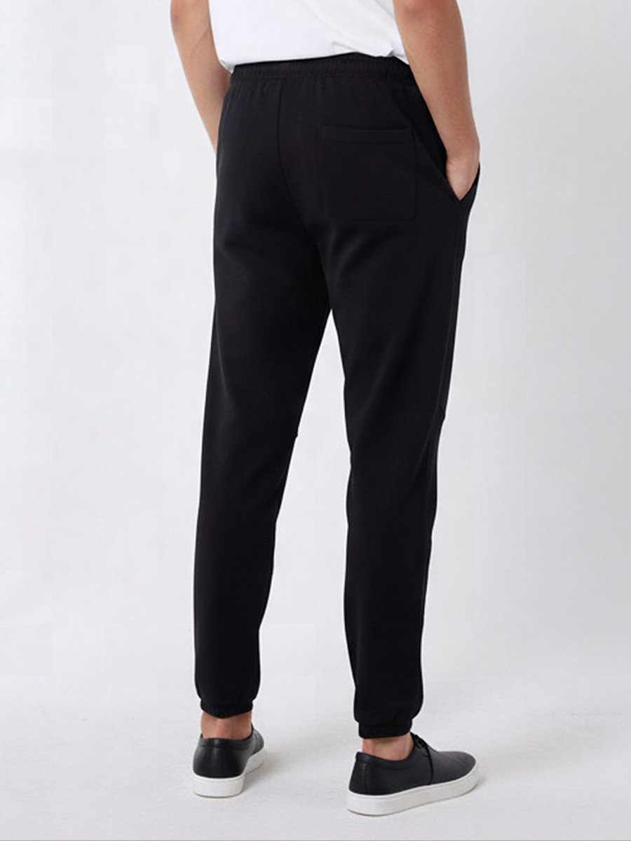 Men Relaxed Fit Joggers with Panel Detail