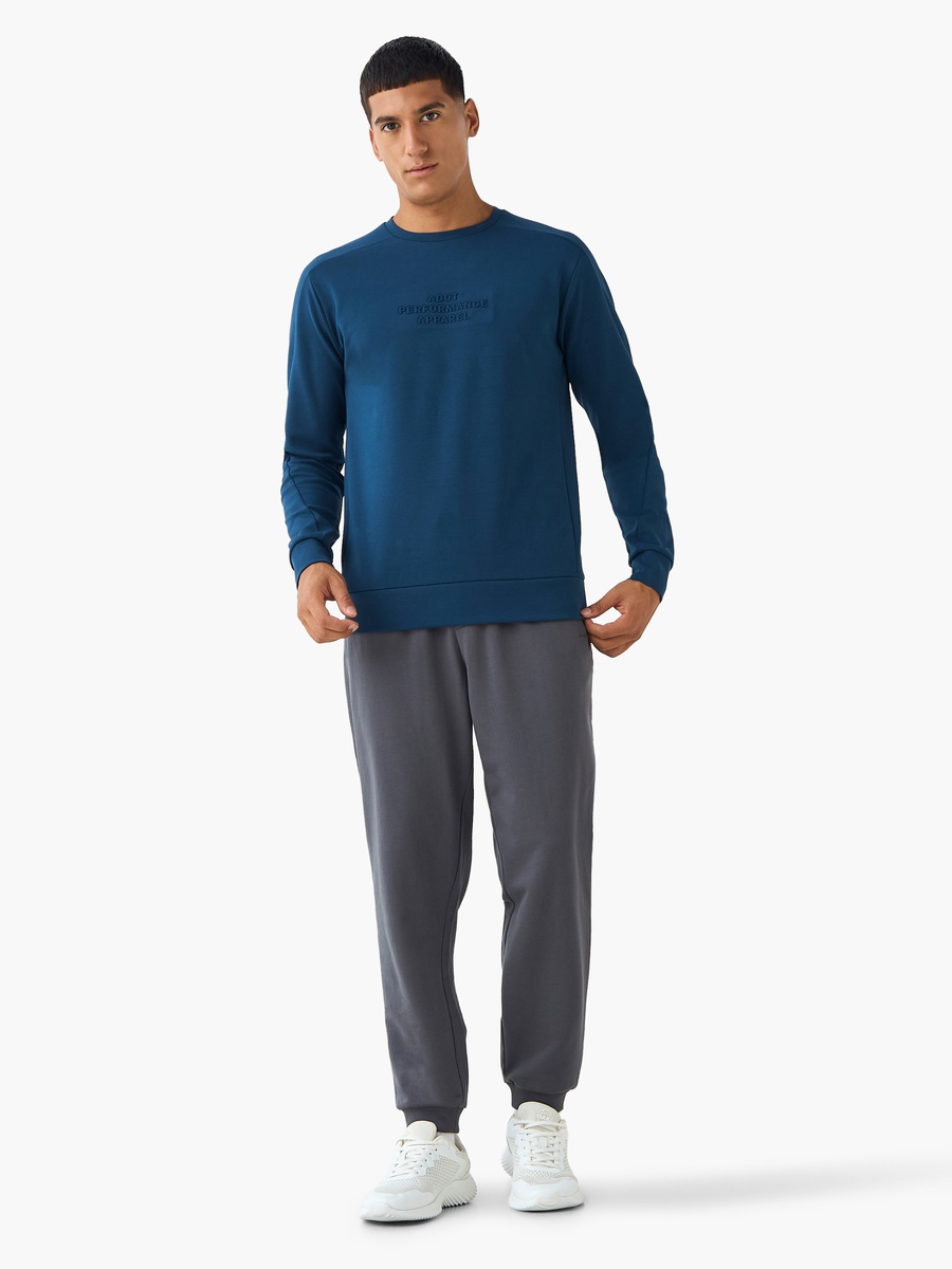 Men Regular Fit Joggers with Drawstring Waist