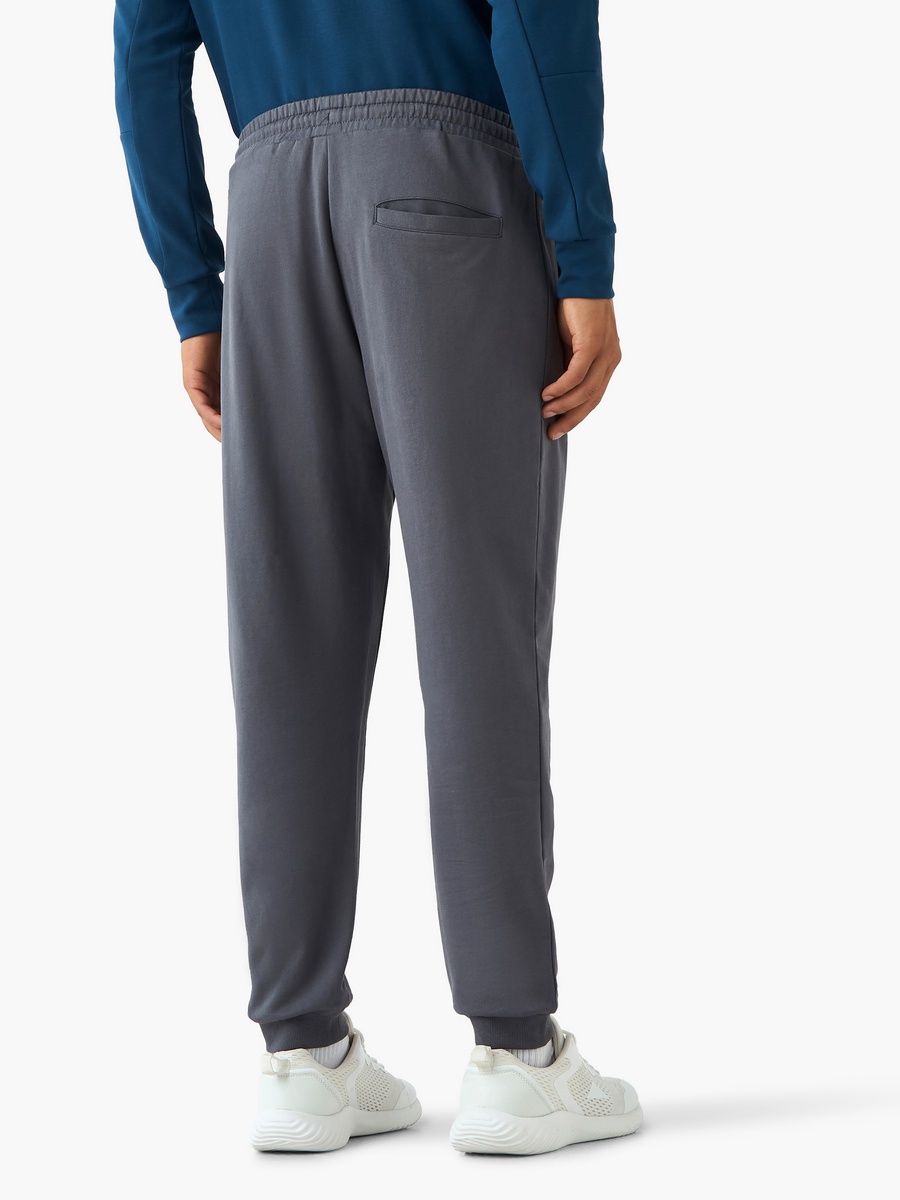Men Regular Fit Joggers with Drawstring Waist