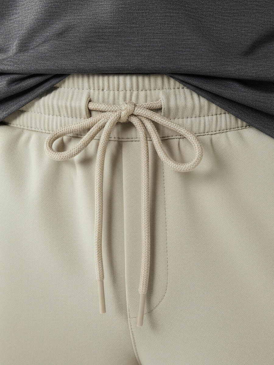Men Regular Fit Joggers with Drawstring Waist