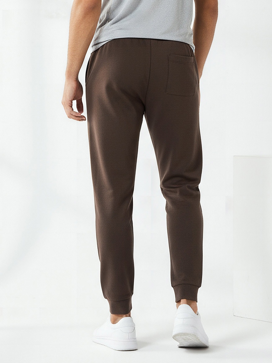 Men Regular Fit Joggers with Pockets