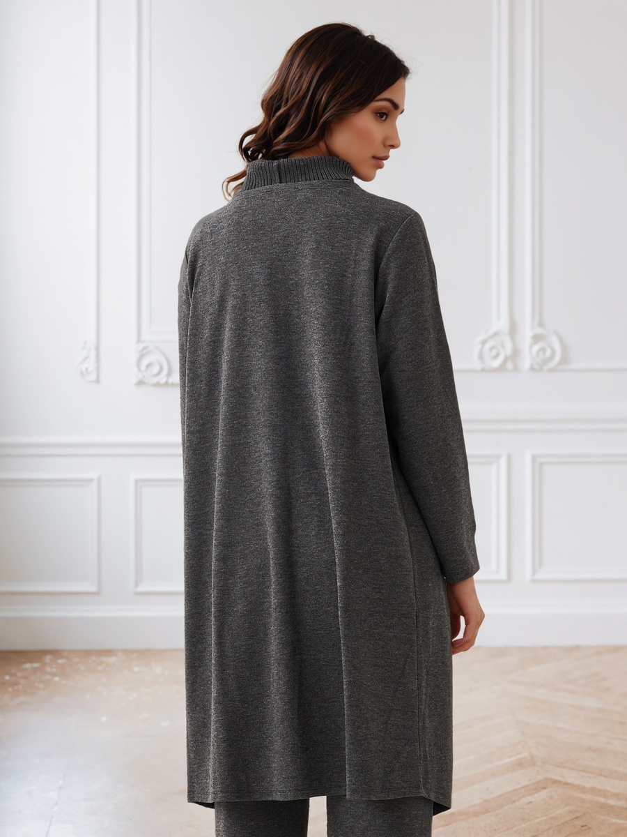 Relaxed Fit Longline Asymmetric Cardigan