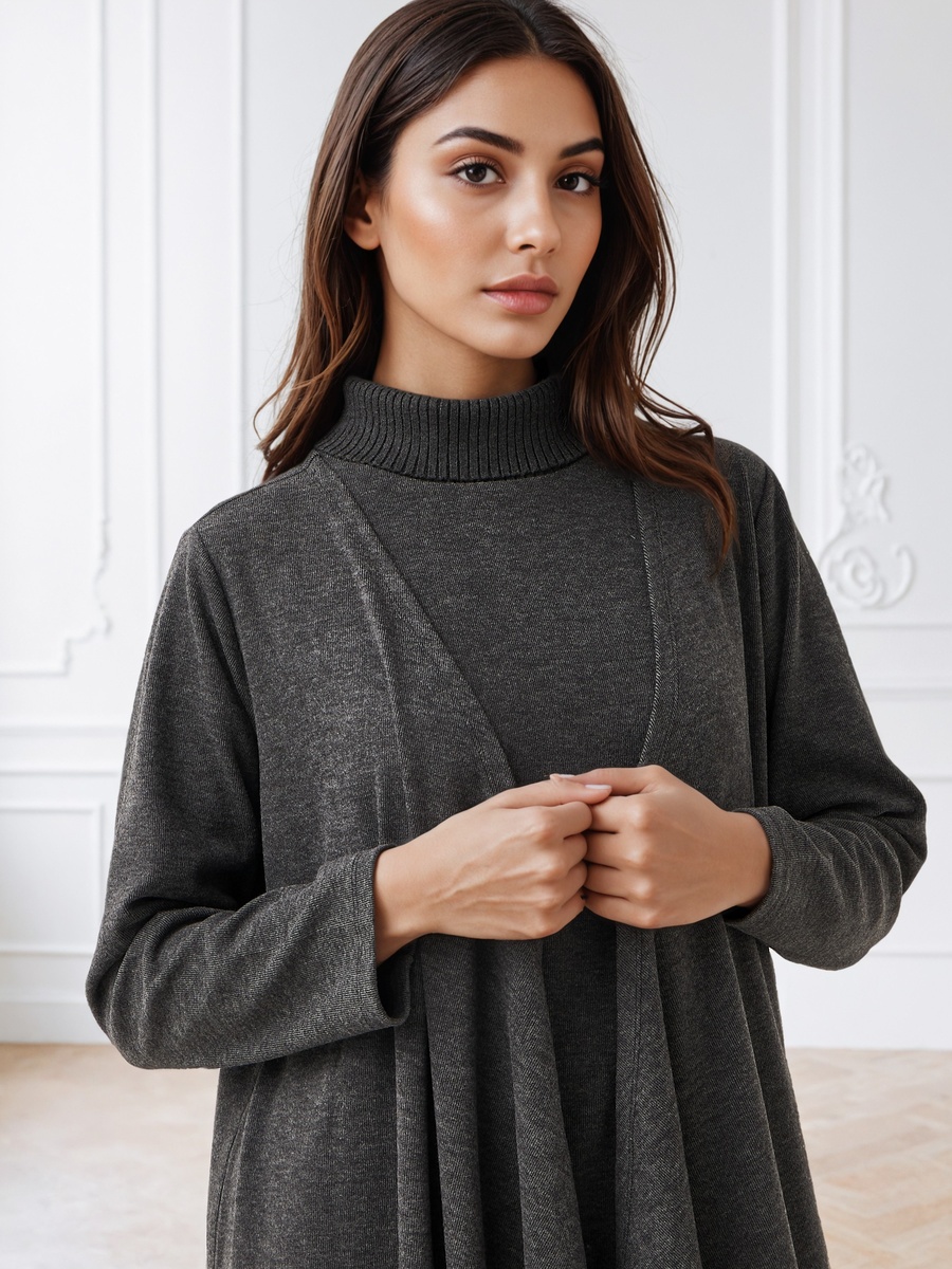 Relaxed Fit Longline Asymmetric Cardigan