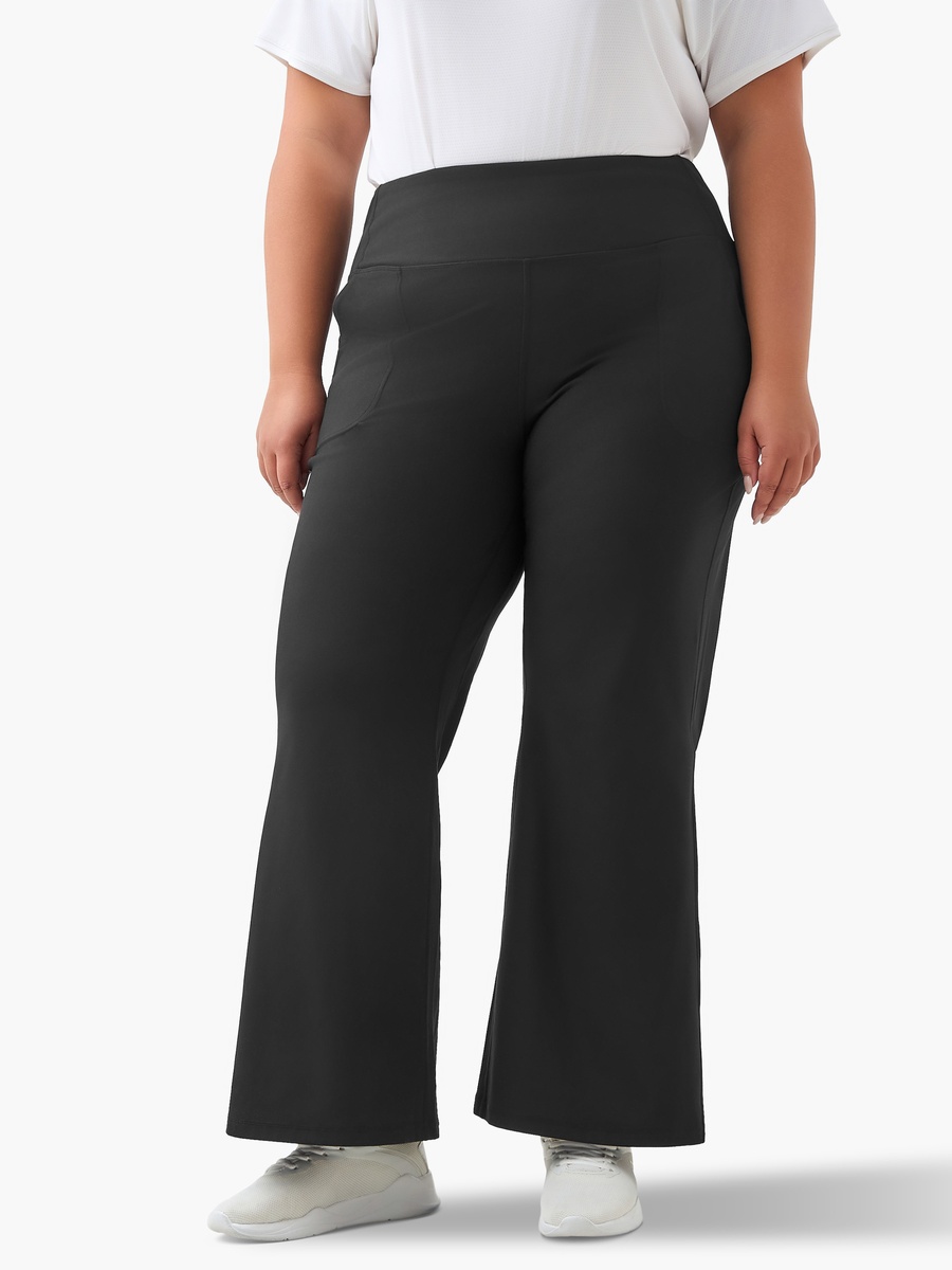 Women Flared Leggings with Pockets