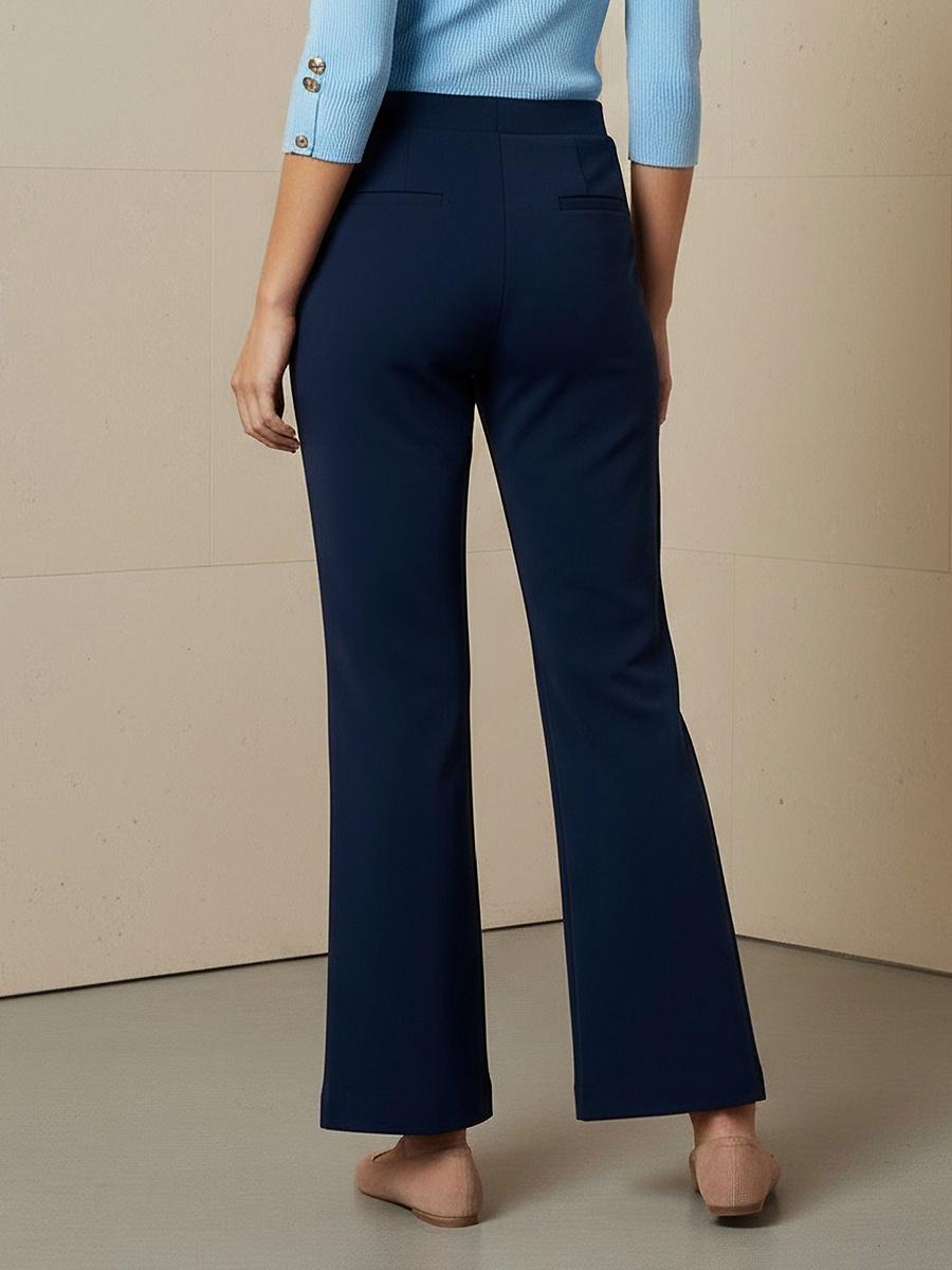 High Rise Ankle Length Bootcut Trousers