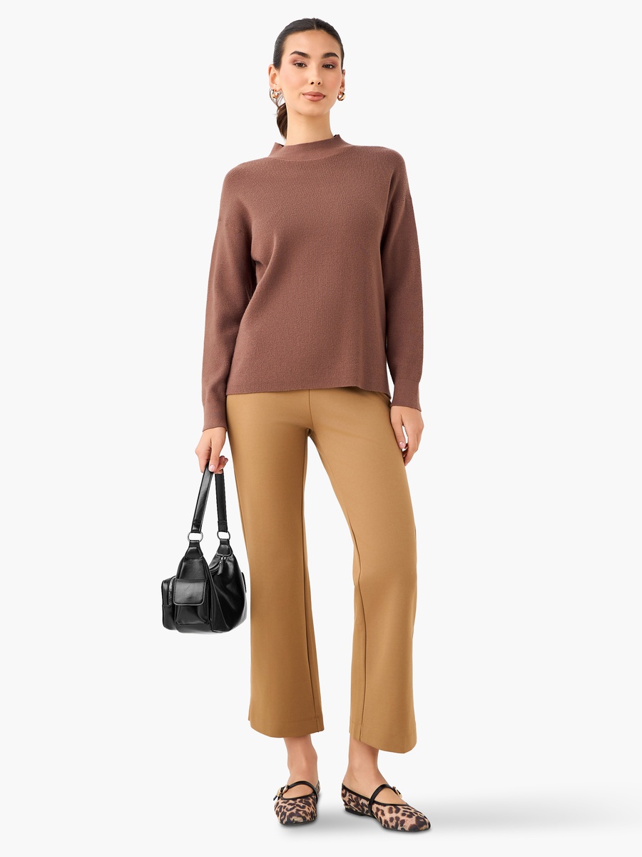 High Rise Ankle Length Bootcut Trousers