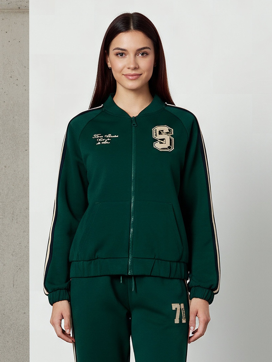 Bomber Jacket with Starter Print