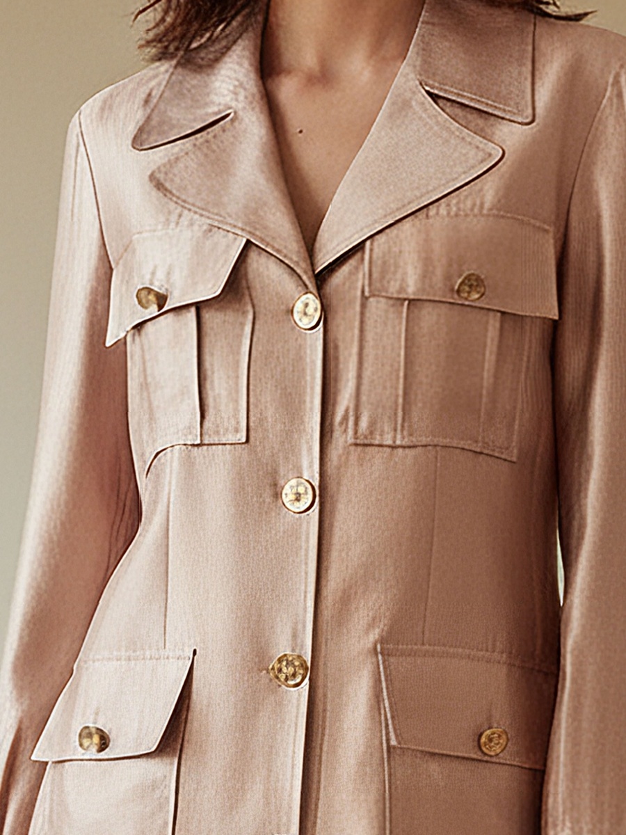 Regular Shacket with Pockets