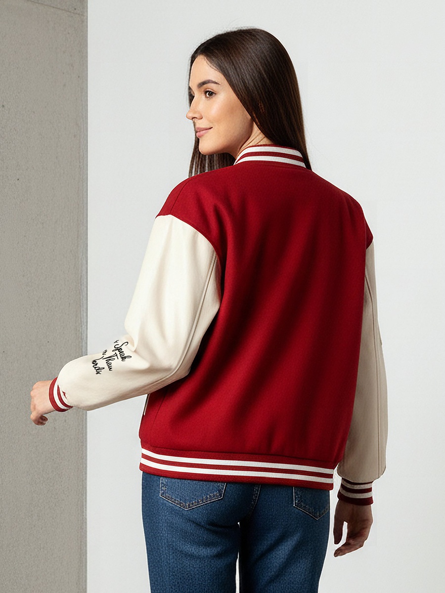 Embroidered Bomber Jacket