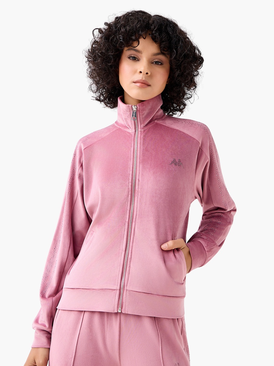 Women Velour Embellished Jacket