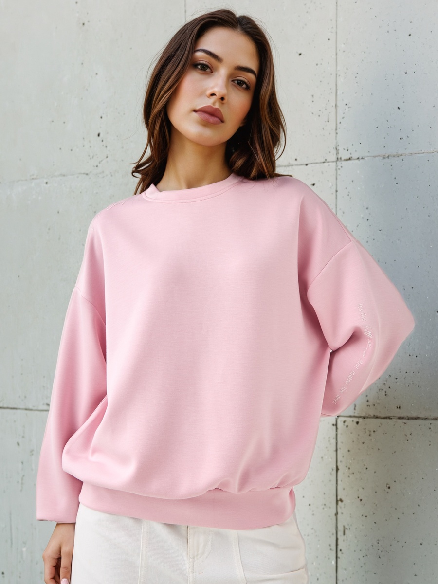 Regular Fit Sweatshirt with Slogan Print