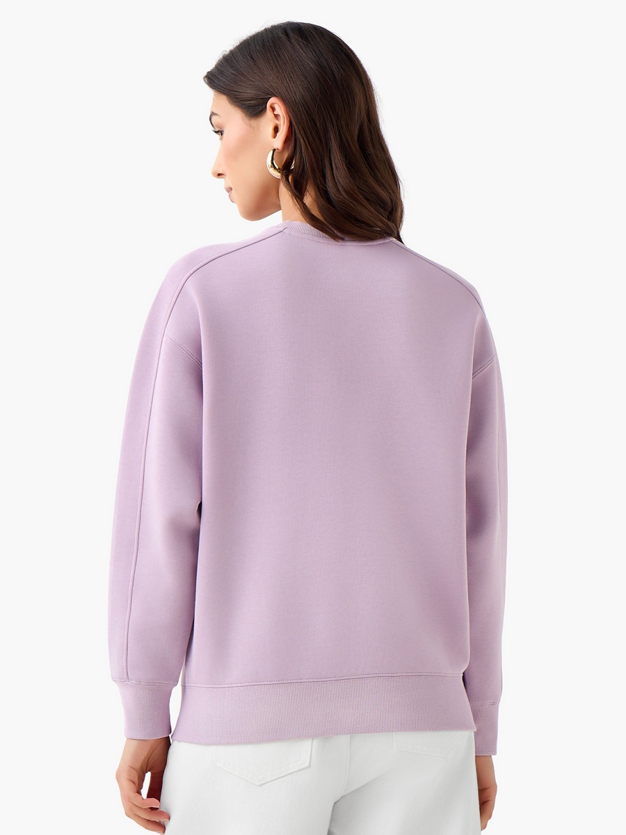Relaxed Fit Sweatshirt with Cut and Sew