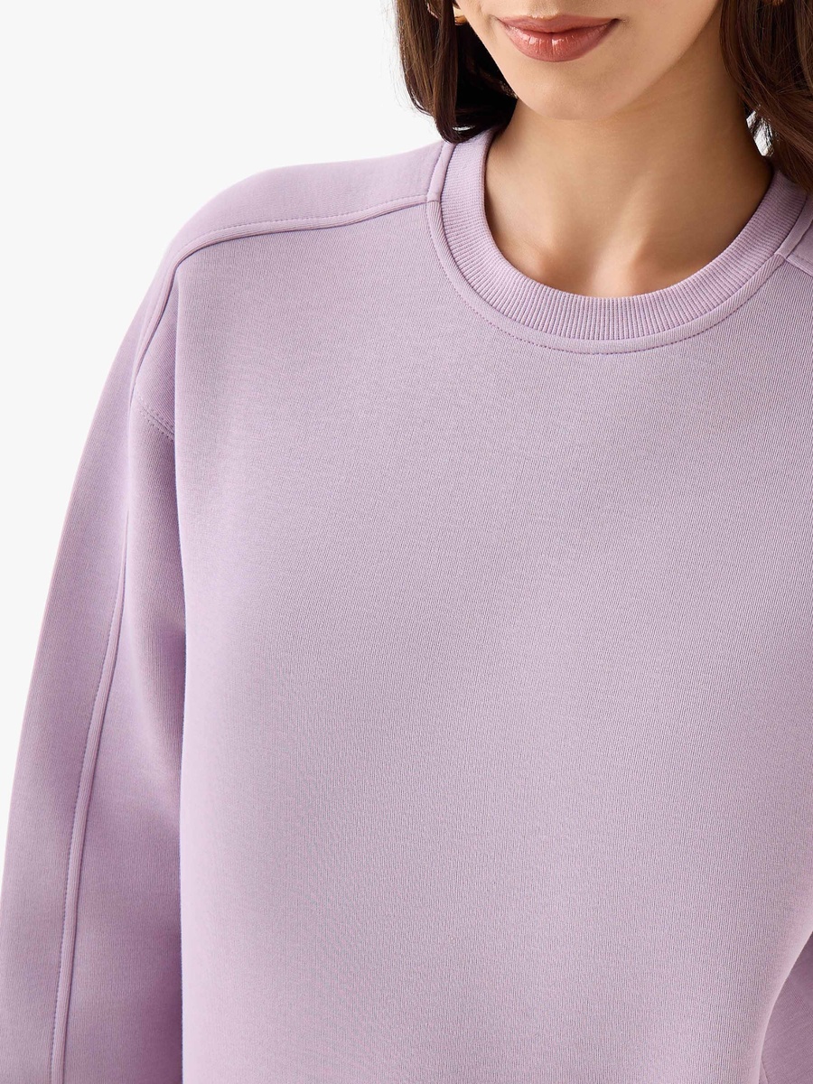 Relaxed Fit Sweatshirt with Cut and Sew