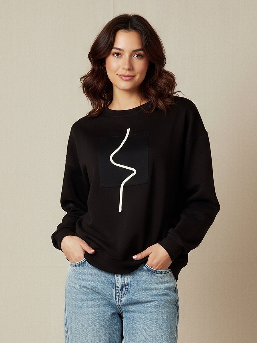Regular Fit Sweatshirt with Applique