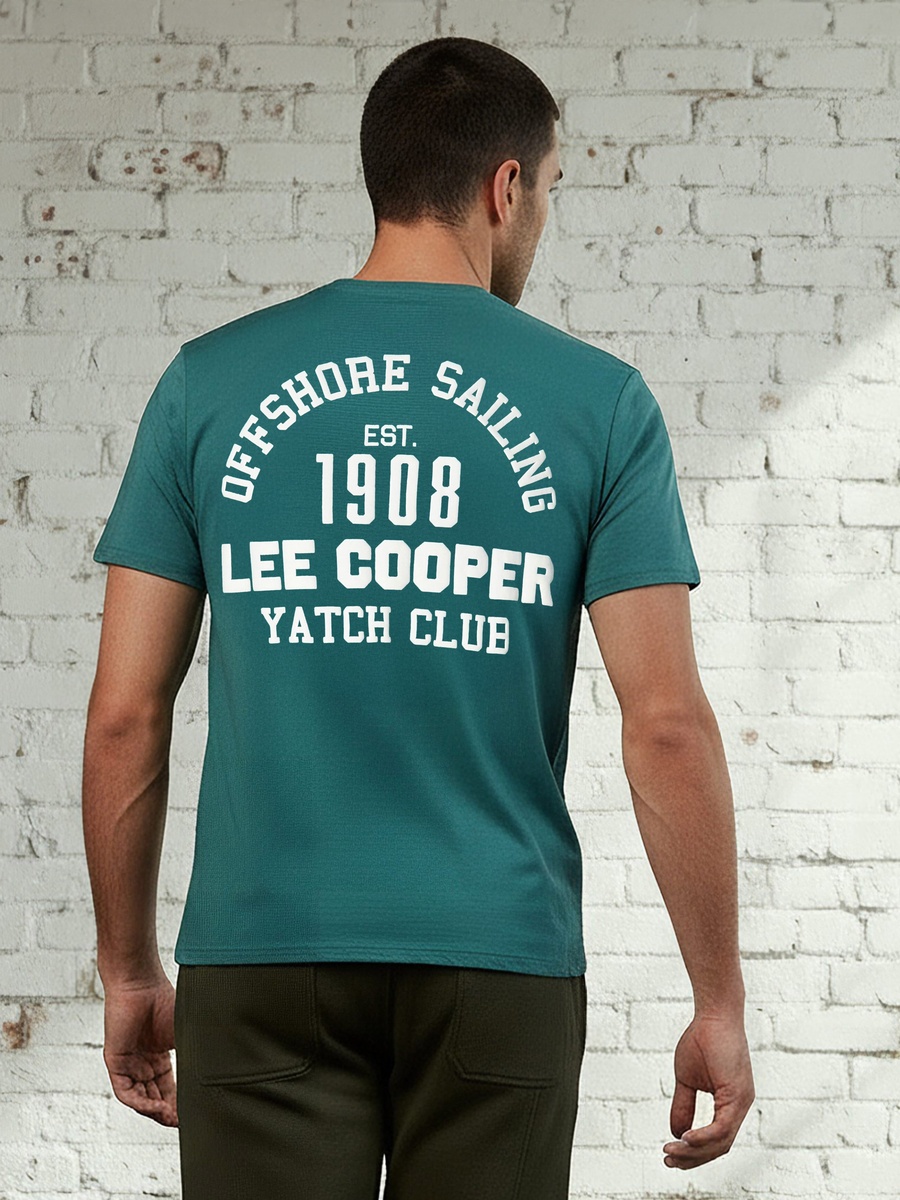 Men Regular Fit Crew Neck Short Sleeves Graphic Print T-Shirt