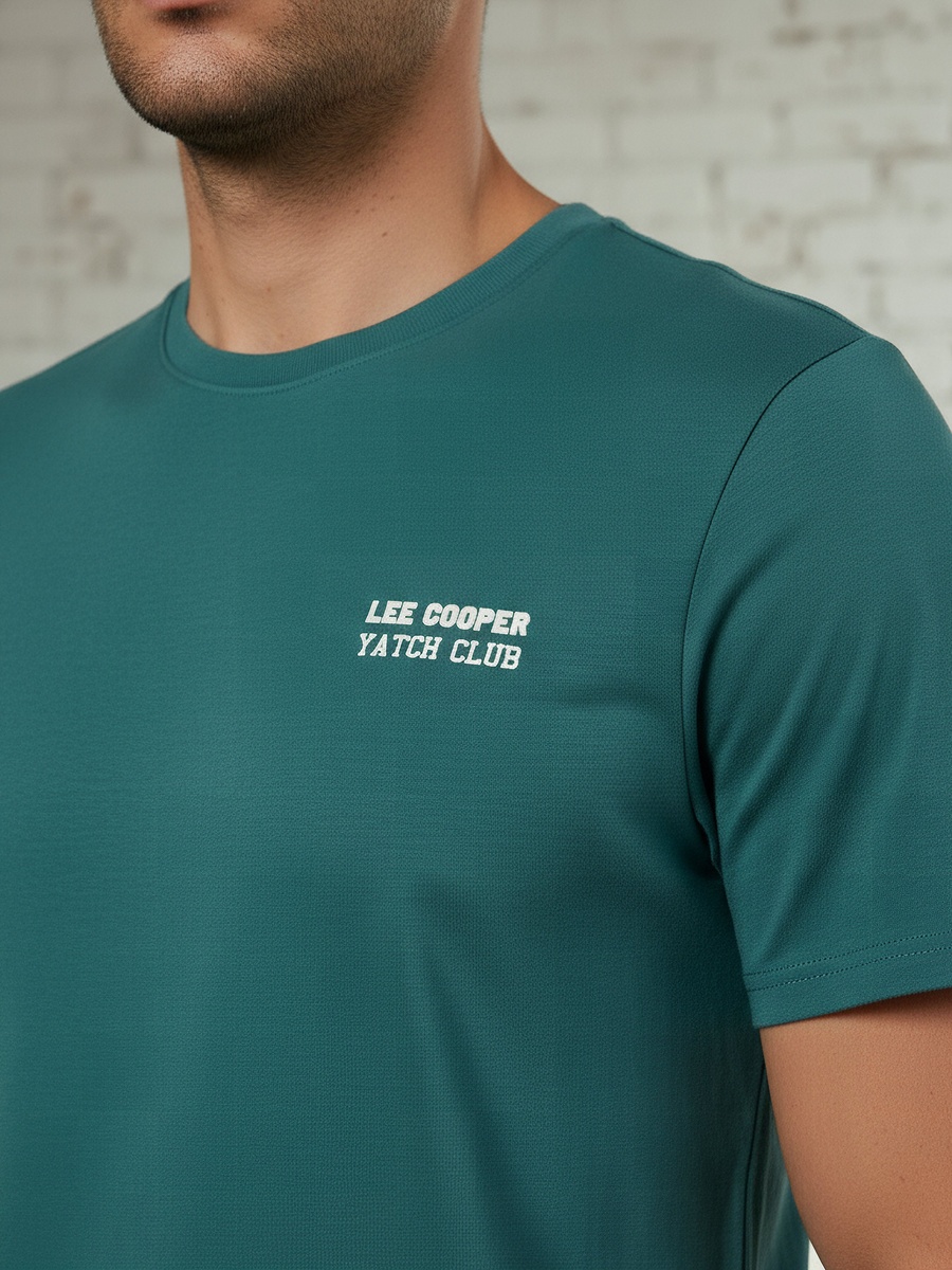 Men Regular Fit Crew Neck Short Sleeves Graphic Print T-Shirt