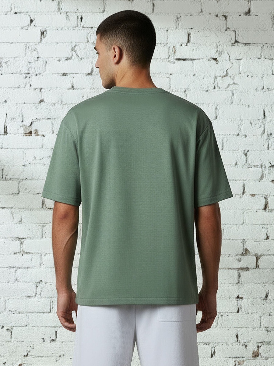 Men Regular Fit Round Neck Short Sleeves Printed T-Shirt