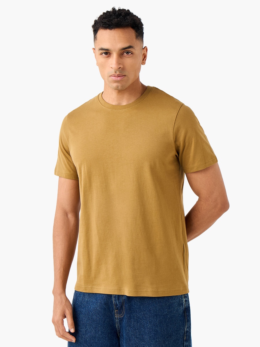 Men Regular Fit Crew Neck Short Sleeves T-Shirt