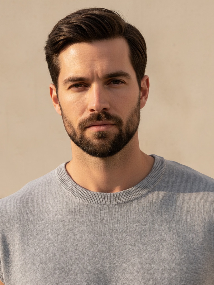 Men Crew Neck Sleeveless Sweater