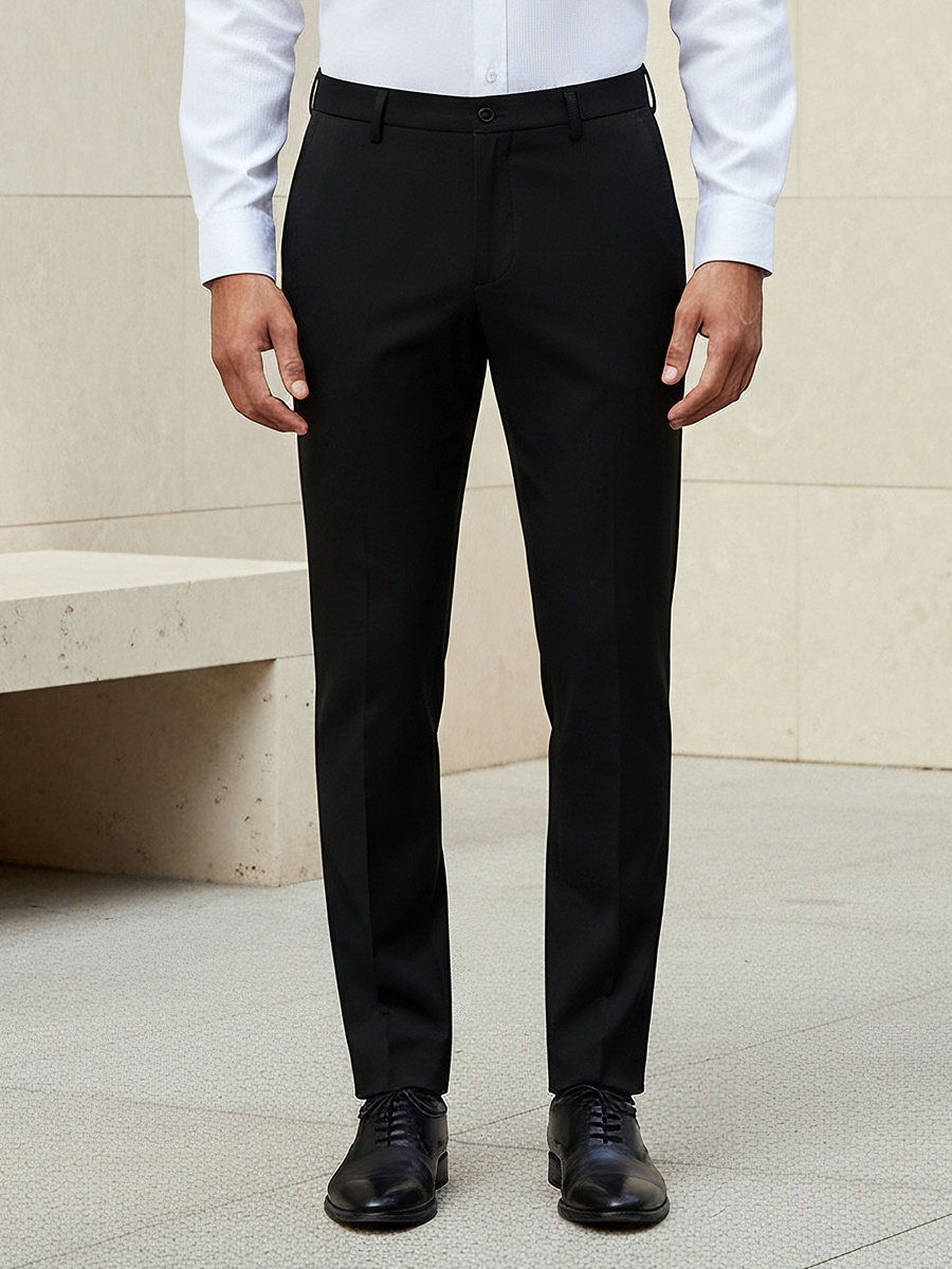 Men Slim Fit Formal Trousers
