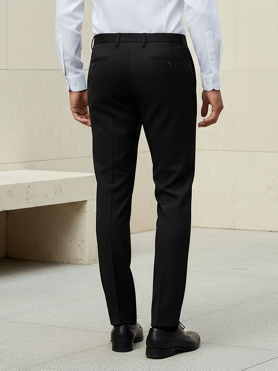 Men Slim Fit Formal Trousers