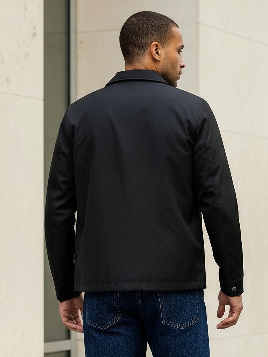 Men Regular Fit Collared Jacket