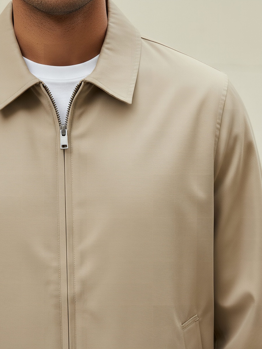 Men Regular Fit Collared Jacket