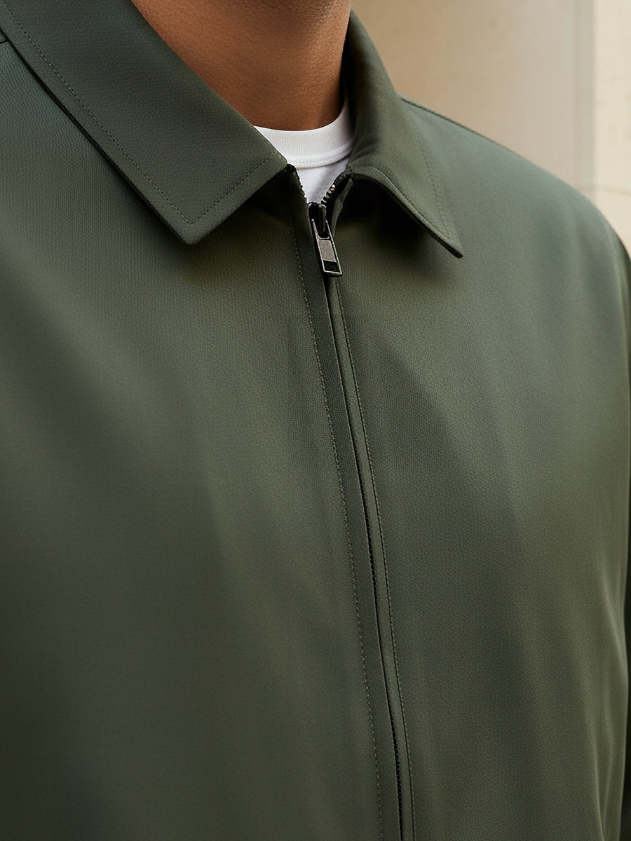 Men Regular Fit Collared Jacket