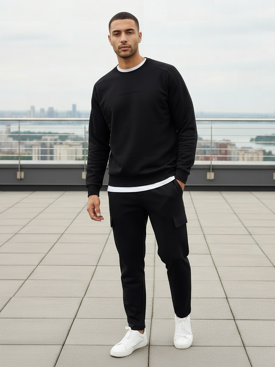Men Embossed Sweatshirt