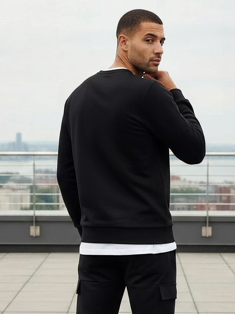 Men Embossed Sweatshirt
