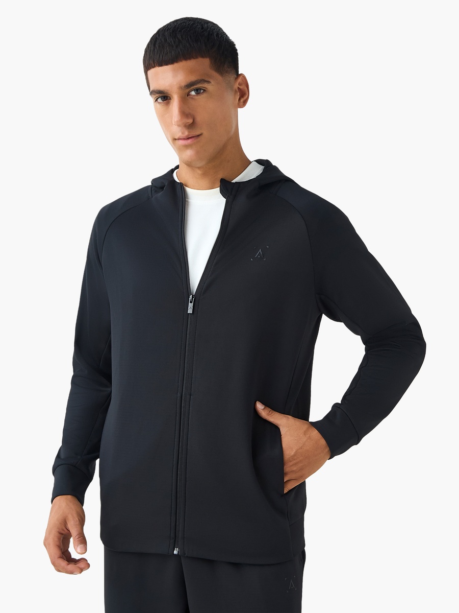 Men Zip Through Hoodie