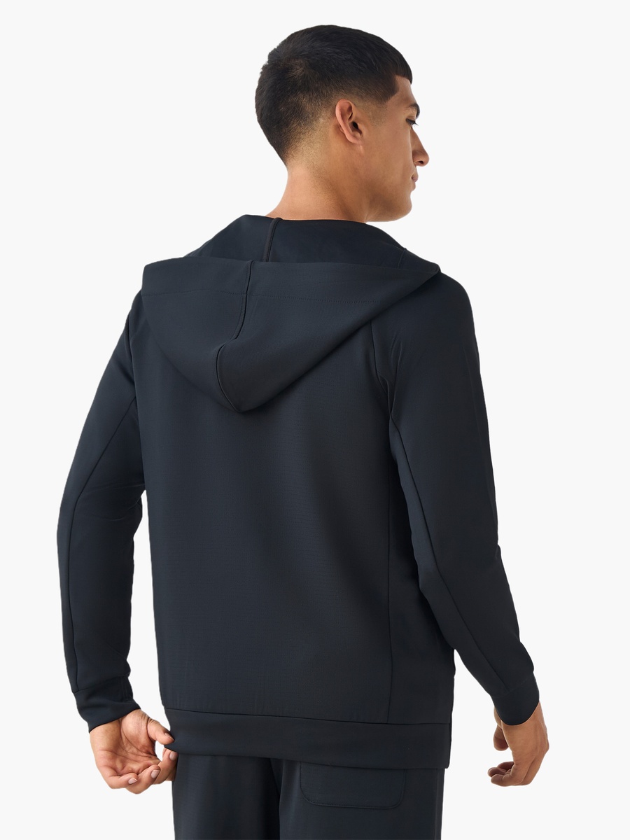 Men Zip Through Hoodie