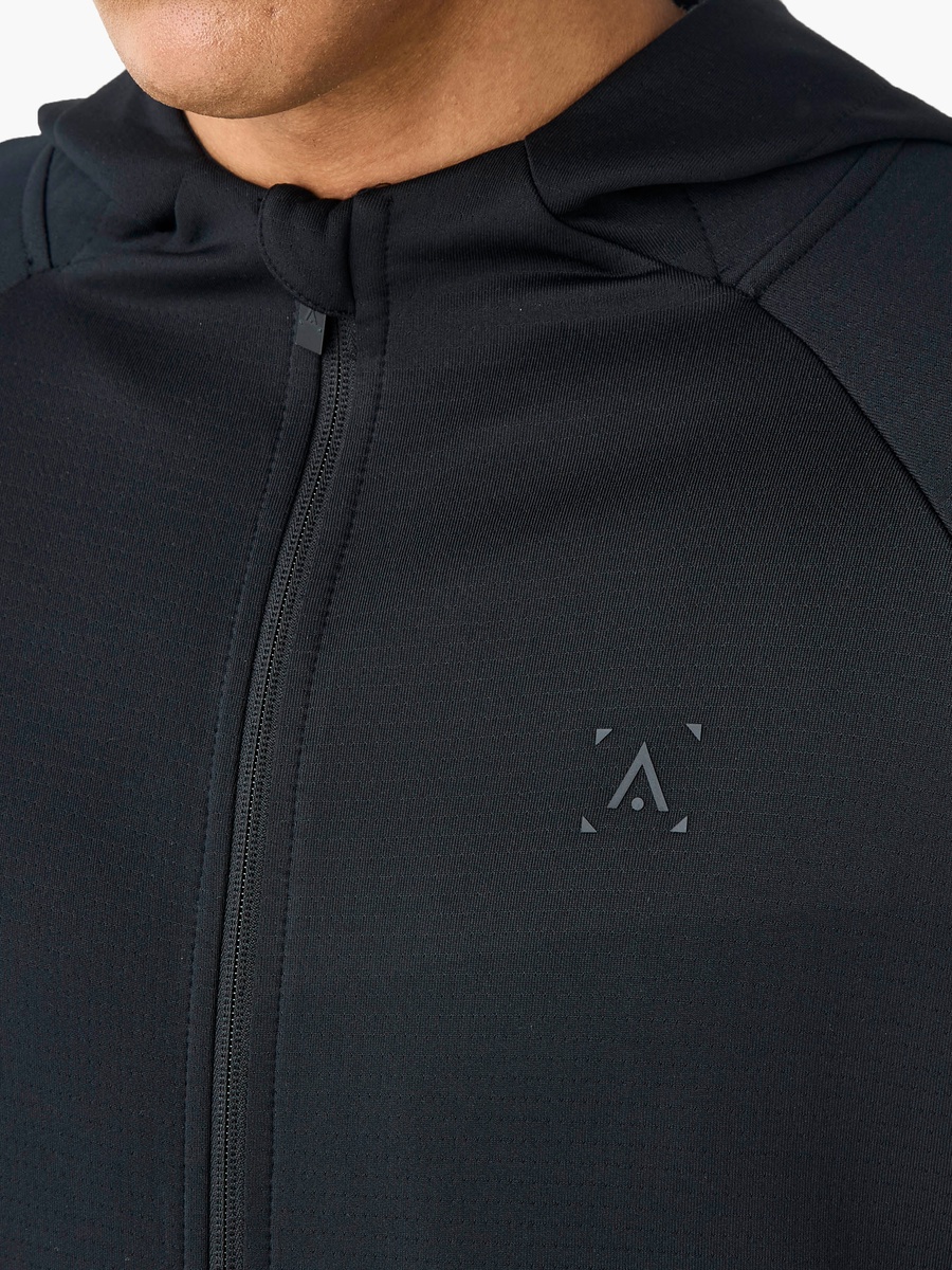 Men Zip Through Hoodie