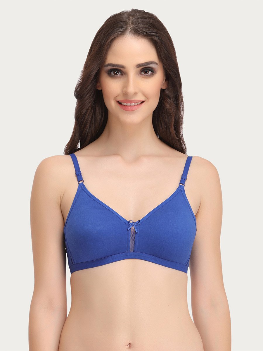 Cotton Rich Non-Padded Non-Wired Full Coverage Bra