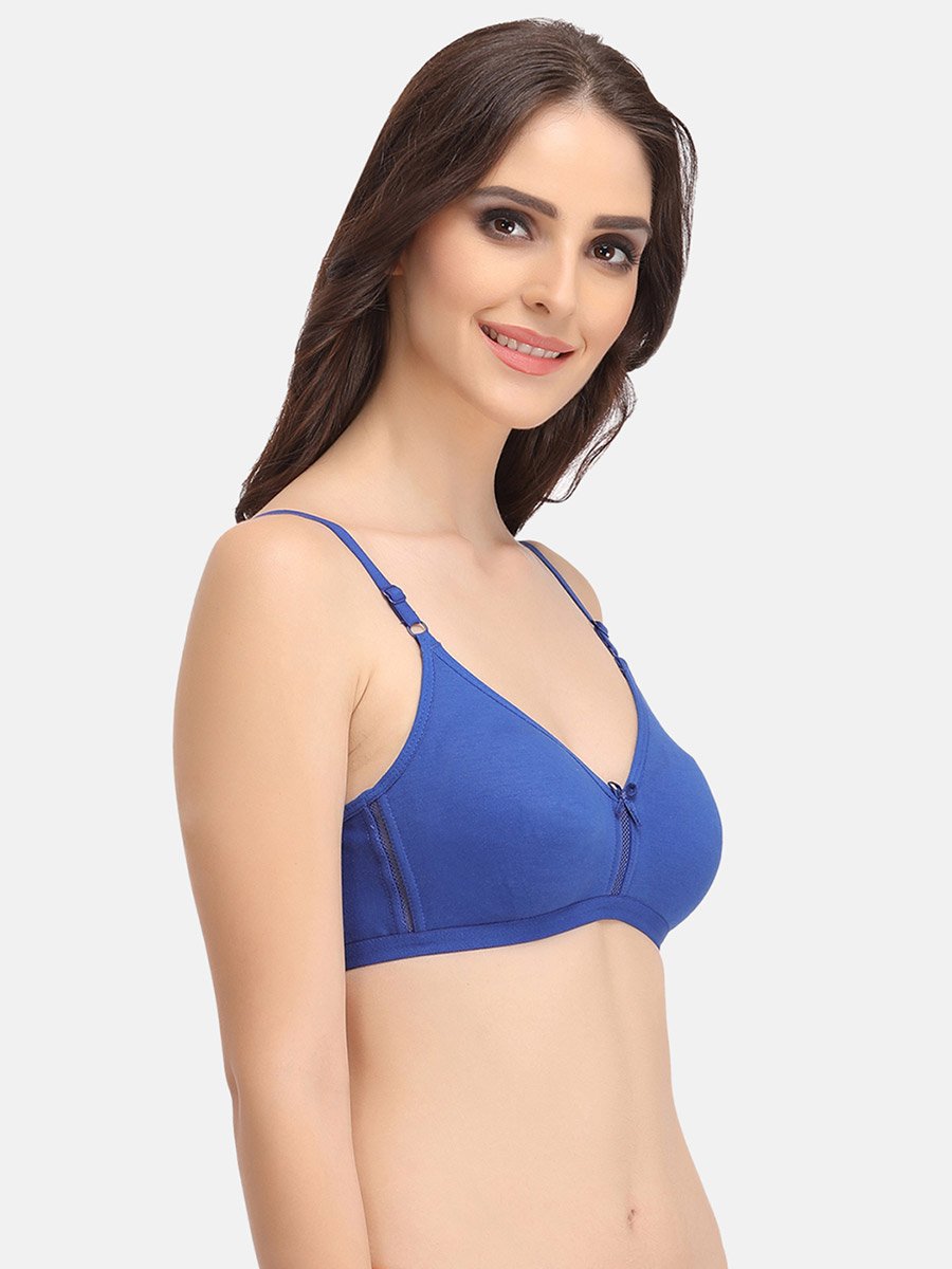 Cotton Rich Non-Padded Non-Wired Full Coverage Bra