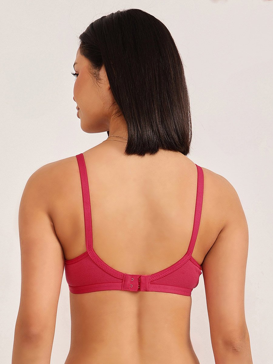 Cotton Rich Non-Padded Non-Wired Full Coverage Bra