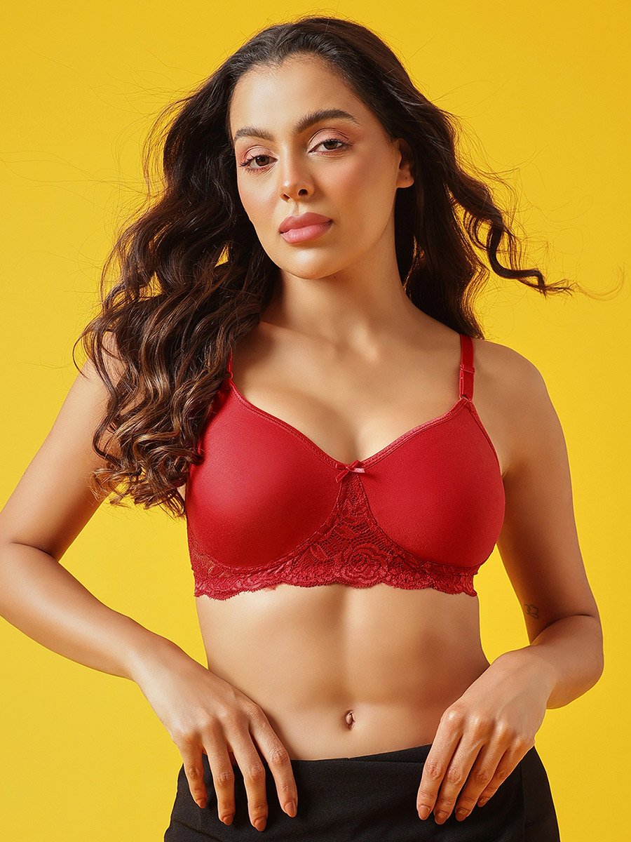 Flair Non-Padded Non-Wired Full Coverage Spacer Cup T-shirt Bra