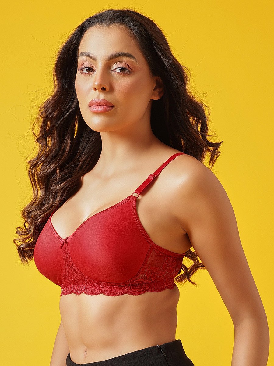 Flair Non-Padded Non-Wired Full Coverage Spacer Cup T-shirt Bra