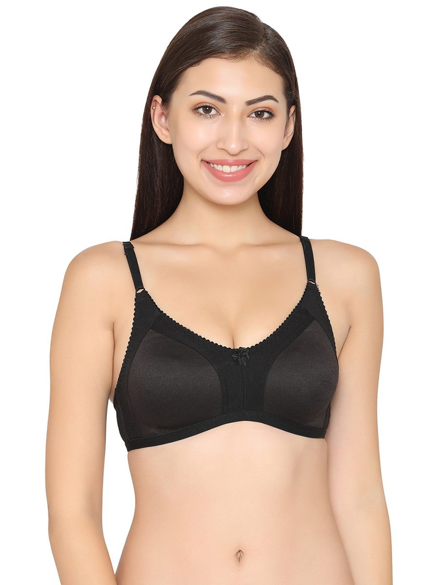 Cotton Non-Padded Non-Wired Full Coverage Spacer Cup Bra