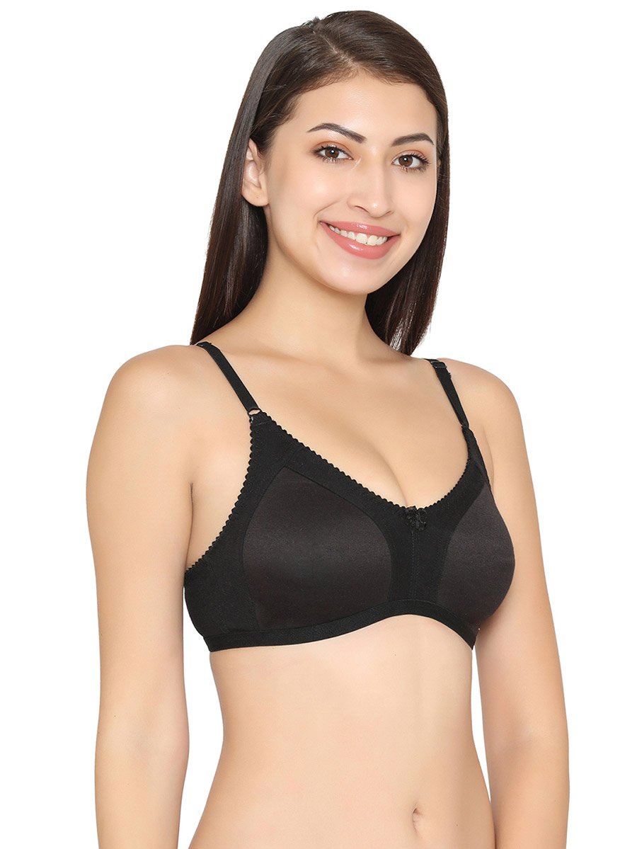 Cotton Non-Padded Non-Wired Full Coverage Spacer Cup Bra