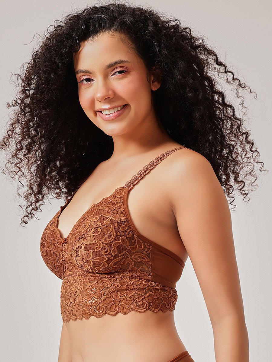 Padded Non-Wired Full Coverage Longline Bralette