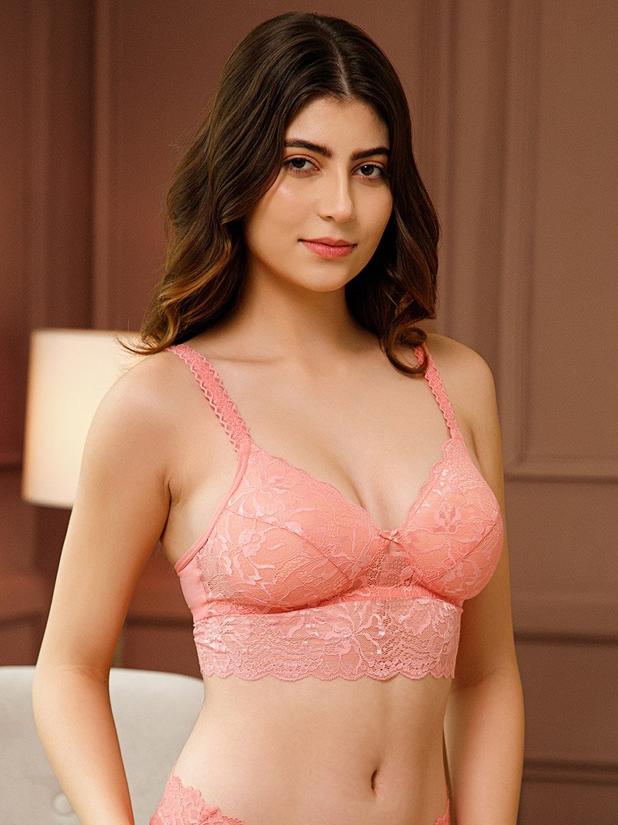 Padded Non-Wired Full Coverage Longline Bralette