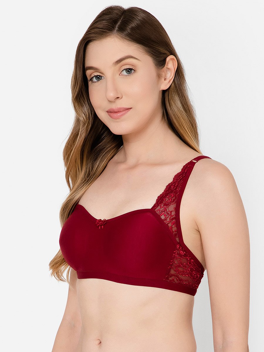 Non-Padded Non-Wired Full Coverage Spacer Cup Balconette T-Shirt Bra