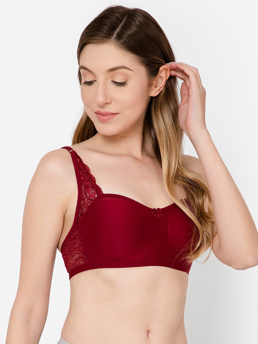 Non-Padded Non-Wired Full Coverage Spacer Cup Balconette T-Shirt Bra