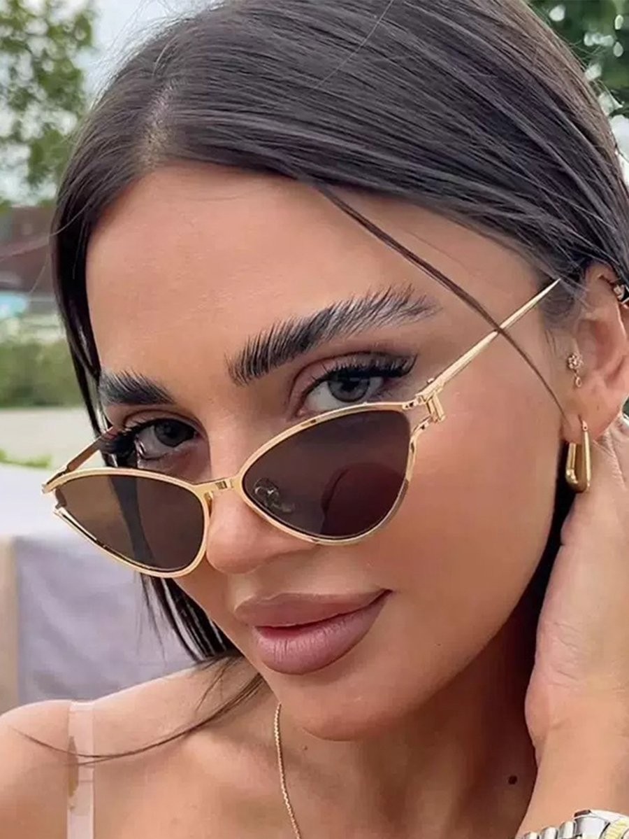 Brown Cat Eye Sunglasses
